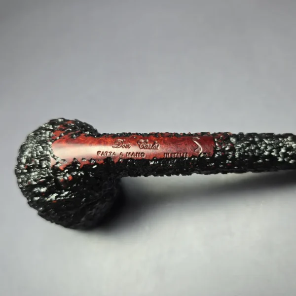 Don Carlos One Note XL Rusticated Lovat w/ Silver Estate Briar Pipe, Unsmoked - Image 7