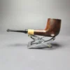 MBSD Briars by Piero Vitale Sienna Contrast Smooth Billiard w/ Boxwood Briar Pipe, New - Image 7
