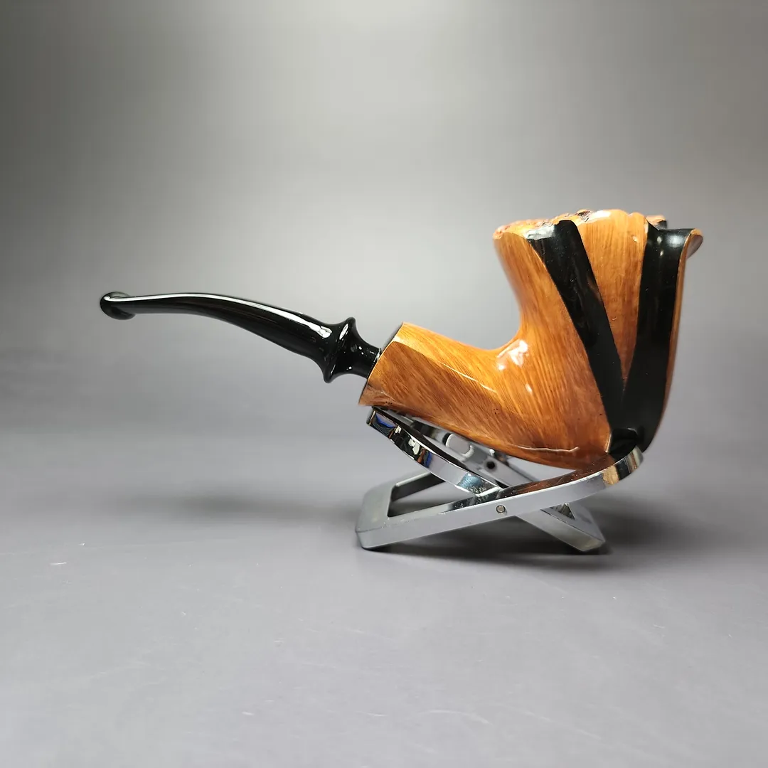 Nording Spiral Natural Smooth Freehand Estate Briar Pipe, Unsmoked - Image 7