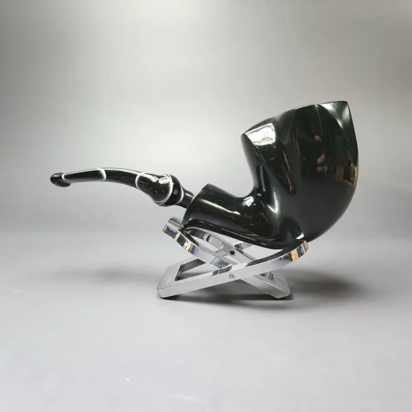 Nording Black Smooth Freehand Estate Briar Pipe, Unsmoked - Image 7