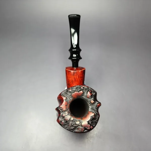 Nording Fantasy Partially Rusticated Freehand Estate Briar Pipe, Unsmoked - Image 7