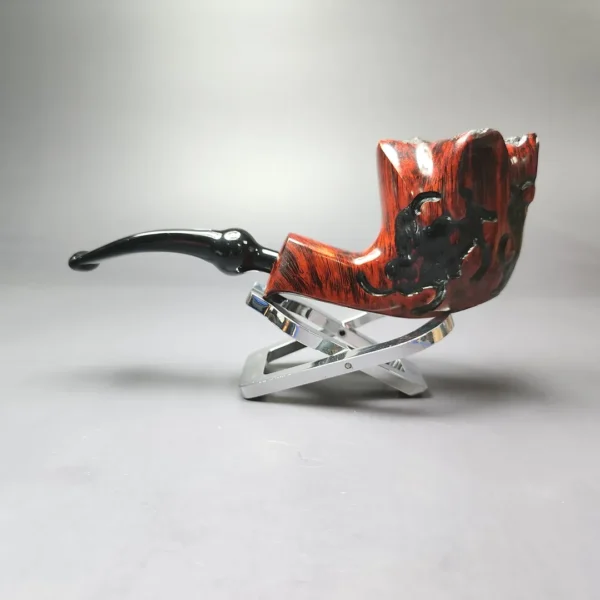 Nording Fantasy Partially Rusticated Freehand Estate Briar Pipe, Unsmoked - Image 7