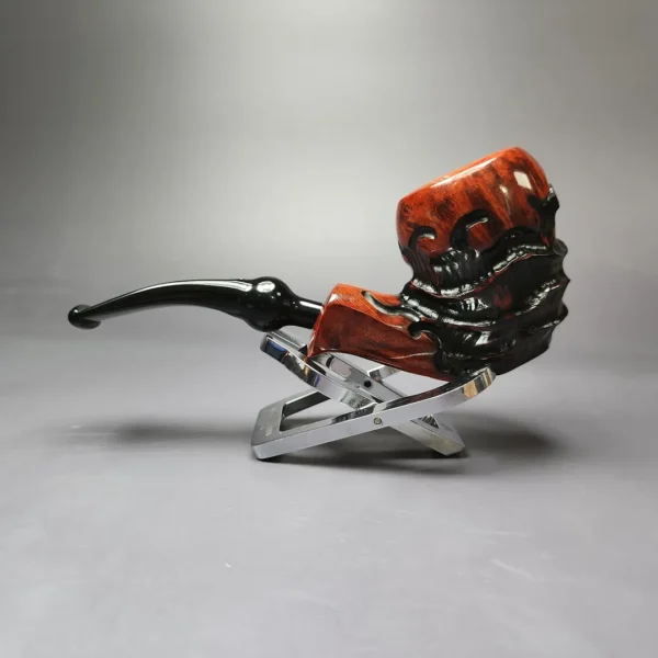 Nording Abstract Partially Rusticated Freehand Estate Briar Pipe, Unsmoked - Image 7