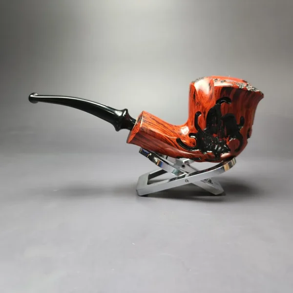 Nording Fantasy Partially Rusticated Freehand Estate Briar Pipe, Unsmoked - Image 7