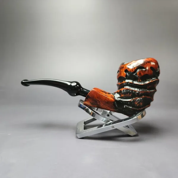 Nording Abstract Partially Rusticated Freehand Estate Briar Pipe, Unsmoked - Image 7