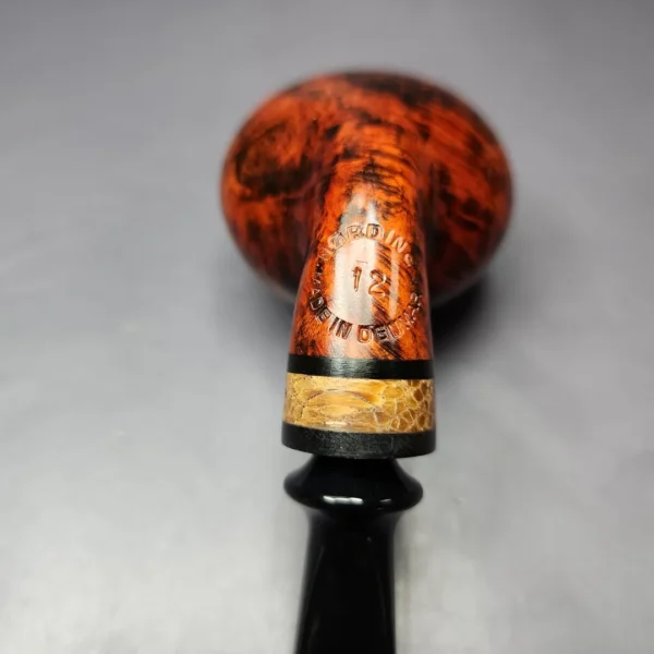 Nording Nosewarmer 1 2 Smooth Cognac Apple w/ Palm Wood Estate Briar Pipe, Unsmoked - Image 7