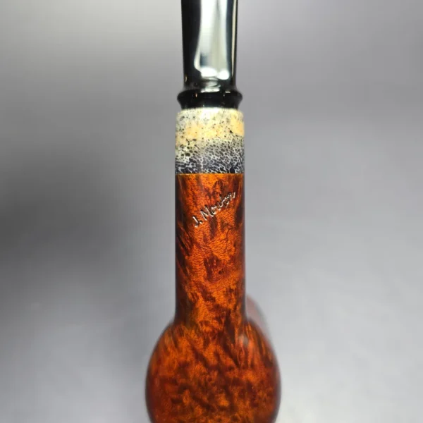 J Mouton Smooth Opera w/ Fossilized Whale Spine Handmade Briar Pipe, New - Image 7