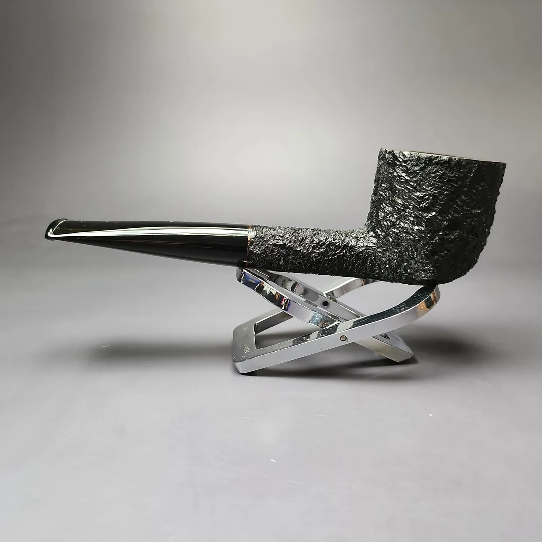 Sean Reum Glacier Partially Rusticated Pot Estate Briar Pipe, Unsmoked - Image 7