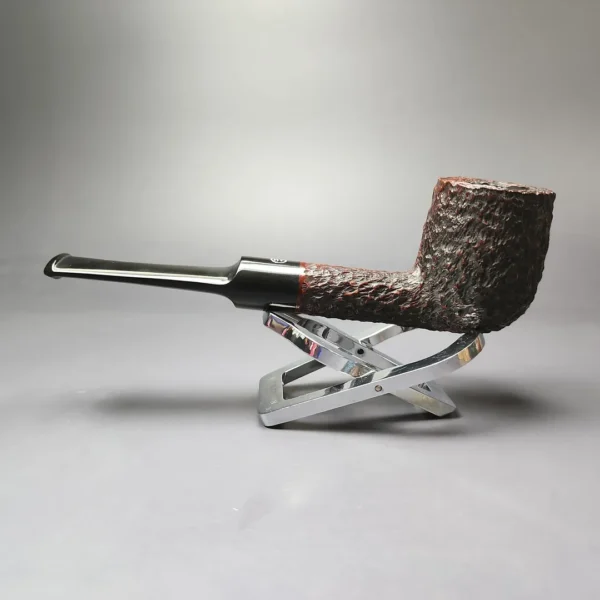 James Upshall Bark Group 5 Rusticated Billiard Estate Briar Pipe, Unsmoked - Image 7