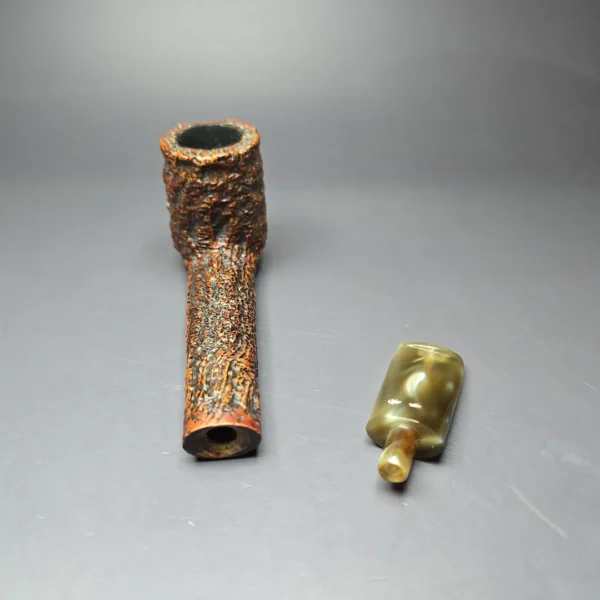 Caminetto Business 119 KS Rusticated Canadian Estate Briar Pipe, Italian Estates - Image 7