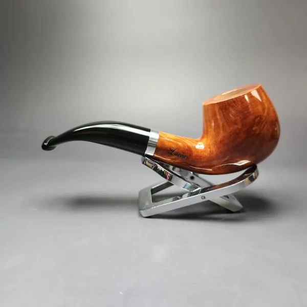 Giordano Lucca 3 Smooth Bent Apple w/Silver Estate Briar Pipe, Unsmoked, 9mm - Image 7