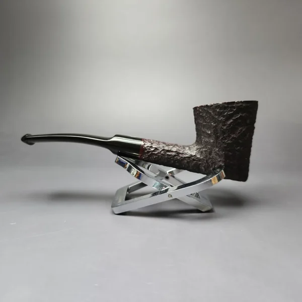 James Upshall Bark Group 6 Partially Rusticated Skater Estate Briar Pipe, Unsmoked - Image 7