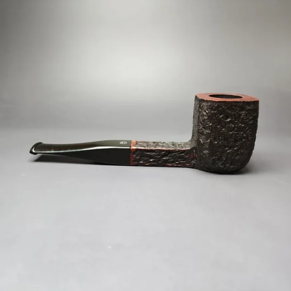 James Upshall Bark Group 6 Partially Rusticated Panel Estate Briar Pipe, Unsmoked - Image 7
