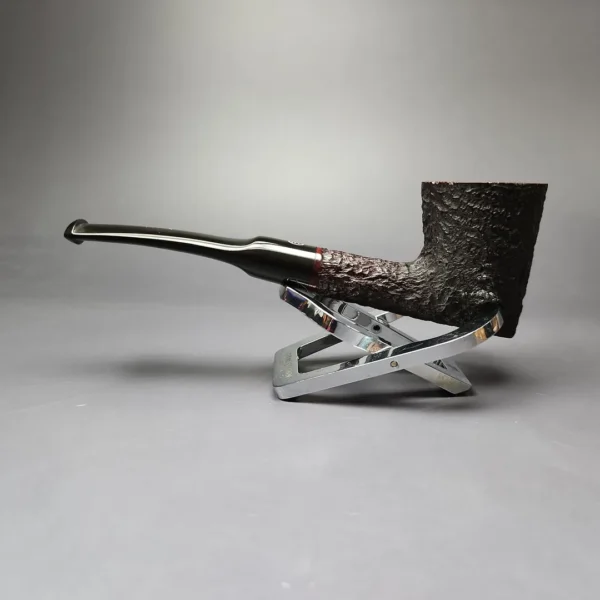 James Upshall Bark Group 6 Partially Rusticated Skater Estate Briar Pipe, Unsmoked - Image 7