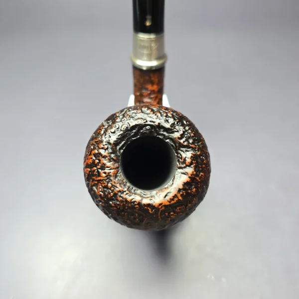 Ser Jacopo 2000 Millennium Pipe Sandblasted Calabash Estate Briar Pipe, Unsmoked - Image 7