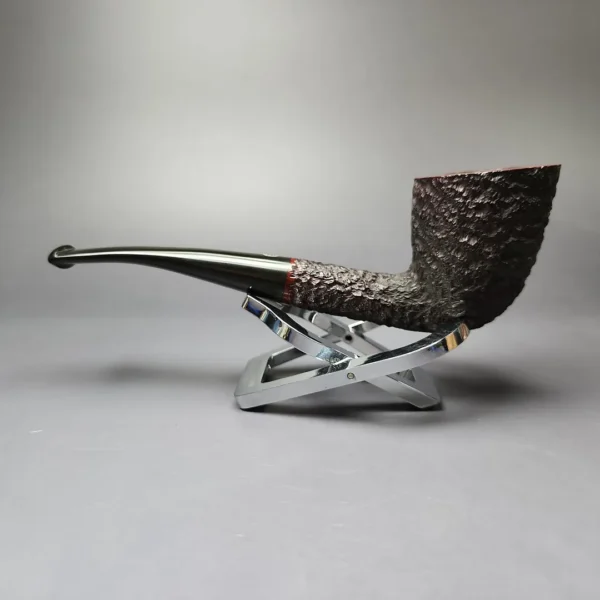 James Upshall Bark Group 5 Partially Rusticated Dublin Estate Briar Pipe, Unsmoked - Image 7