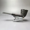 James Upshall Bark Group 6 Rusticated Dublin Estate Briar Pipe, Unsmoked - Image 7
