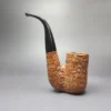 Ed Burak Connoisseur Magnum Rusticated Oom Paul Estate Briar Pipe, American Estates - Image 7