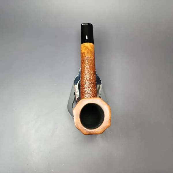 Castello Reg. No. Old Antiquari G Sandblasted Panel Canadian Estate Briar Pipe, Italian Estates - Image 7