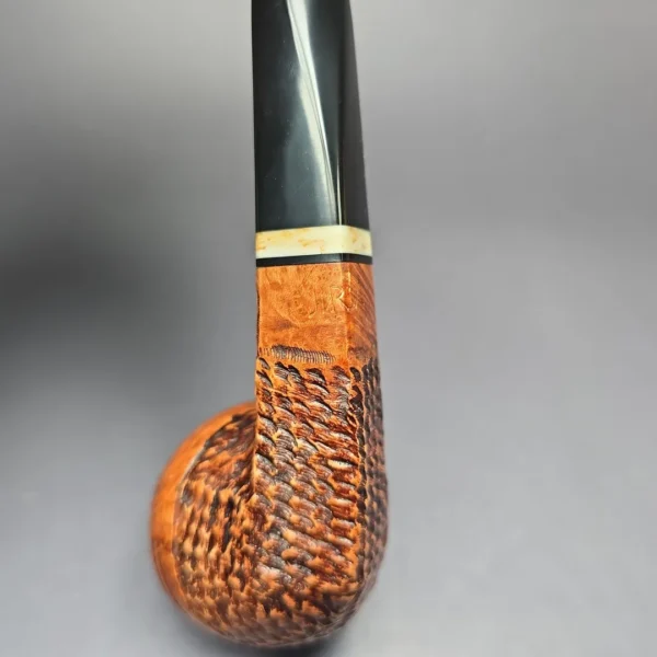 Jirsa Rusticated Bulldog Estate Briar Pipe, Unsmoked, 9mm - Image 7