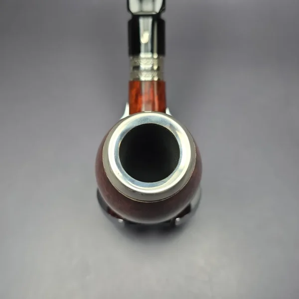 Ser Jacopo Domina 2005 Smooth Egg w/ Silver Estate Briar Pipe, Unsmoked - Image 7