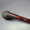 Walt Cannoy 10th Anniversary Cardinal House Munn Rusticated Billiard Handmade Briar Pipe, New - Image 7
