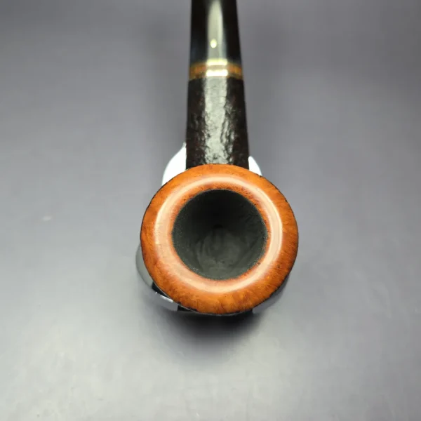 Savinelli Punto Oro Mister G 316 KS Sandblasted Pot Estate Briar Pipe, Italian Estates 6mm - Image 7