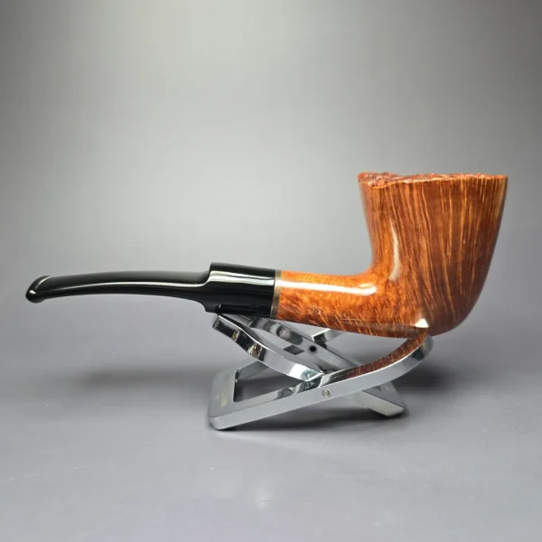 Stanwell Flame Grain 63 Smooth Dublin w/ Silver Estate Briar Pipe, Unsmoked - Image 7