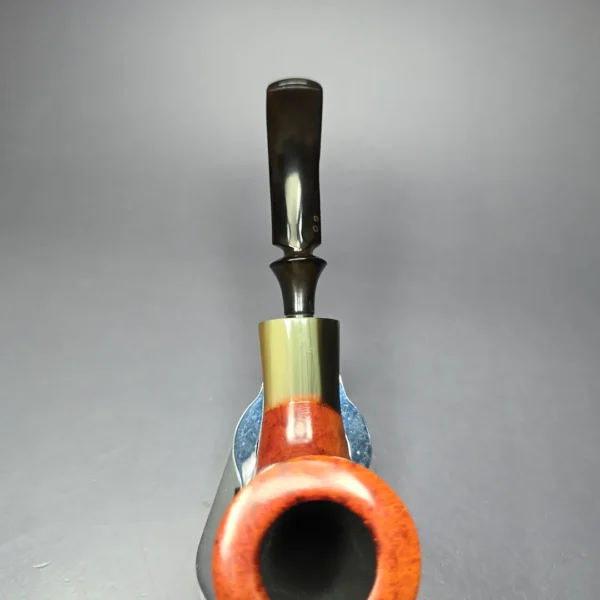 Savinelli Nonpareil 9004 Smooth Dublin w/ Horn Estate Briar Pipe, Unsmoked - Image 7