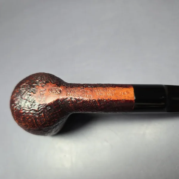 Ashton Pebble Grain LX Sandblasted Billiard Estate Briar Pipe, English Estates - Image 7