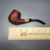 MBSD Briars by Piero Vitale Vintage Sandblasted Brandy w/ Zebrawood Briar Pipe, New - Image 8