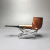 MBSD Briars by Piero Vitale Sienna Contrast Smooth Billiard w/ Zebrawood Briar Pipe, New - Image 8