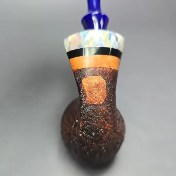 Papa Bear's Pipes by Tim Beaumont Sandblasted Apple w/ Mammoth Handmade Briar Pipe, New - Image 8