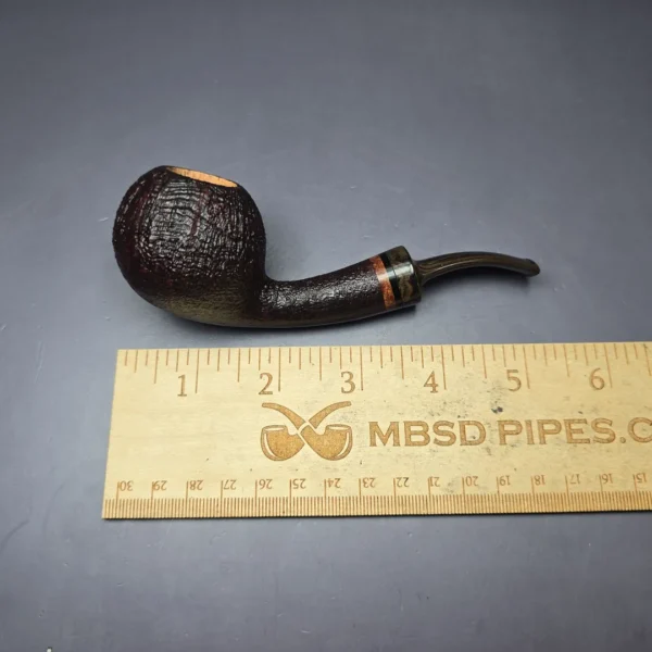 Papa Bear’s Pipes by Tim Beaumont Sandblasted Apple Handmade Briar Pipe, New - Image 8