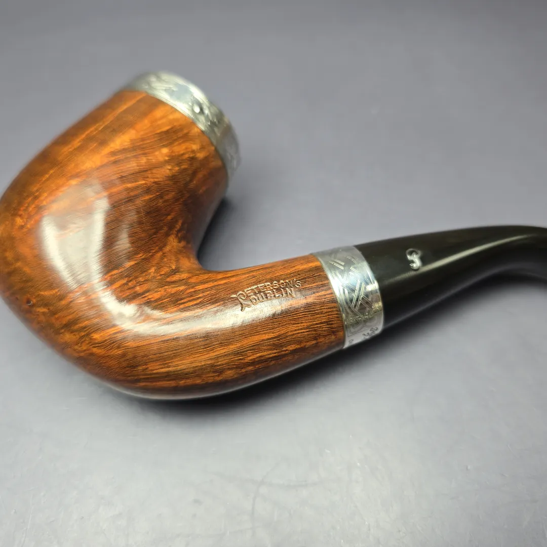 Peterson 2008 Pipe of the Year Smooth Bent Billiard Estate Briar Pipe, Irish Estates - Image 8