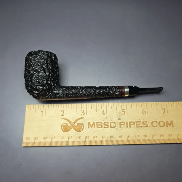 Don Carlos One Note XL Rusticated Lovat w/ Silver Estate Briar Pipe, Unsmoked - Image 8
