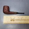 MBSD Briars by Piero Vitale Red Sandblasted Billiard w/ Zebrawood Briar Pipe, New - Image 8