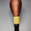 MBSD Briars by Piero Vitale Red Sandblasted Brandy w/ Boxwood Briar Pipe, New - Image 8