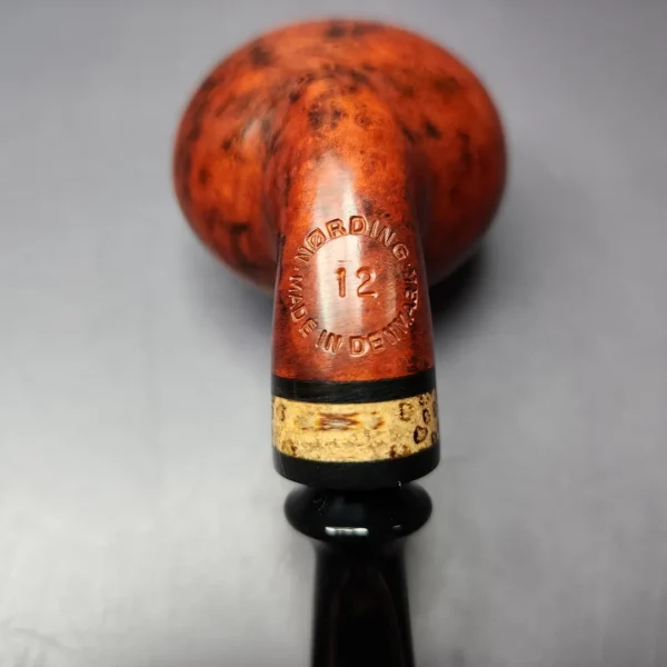 Nording Nosewarmer Smooth Cognac Apple w/ Palm Wood Estate Briar Pipe, Unsmoked - Image 8