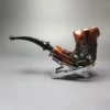 Nording Moss Partially Rusticated Freehand Estate Briar Pipe, Unsmoked - Image 8