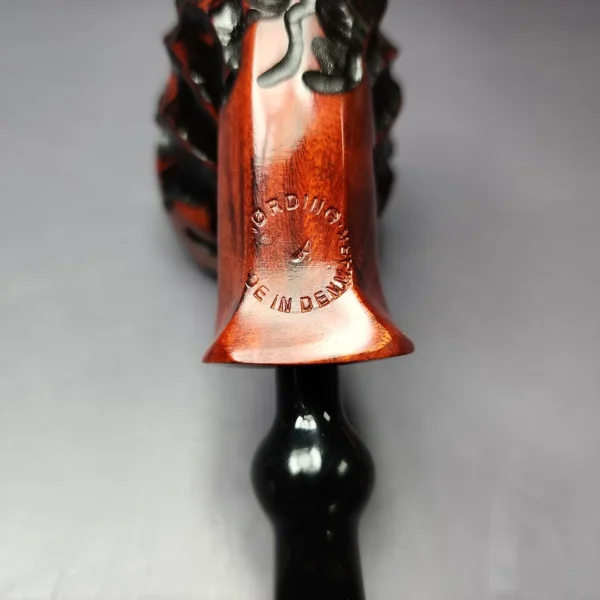 Nording Abstract Partially Rusticated Freehand Estate Briar Pipe, Unsmoked - Image 8