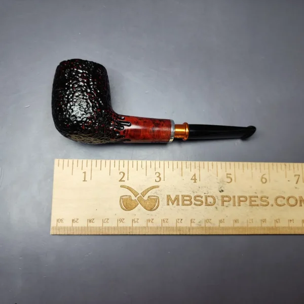 Nording Partially Rusticated Spigot Billiard Estate Briar Pipe, Unsmoked - Image 8