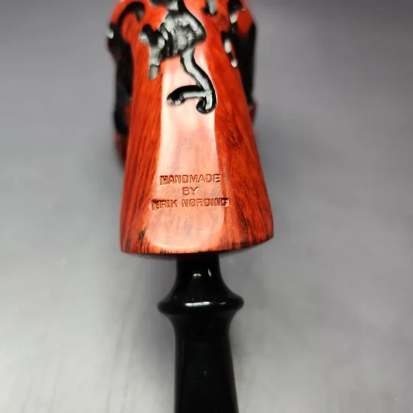 Nording Fantasy Partially Rusticated Freehand Estate Briar Pipe, Unsmoked - Image 8