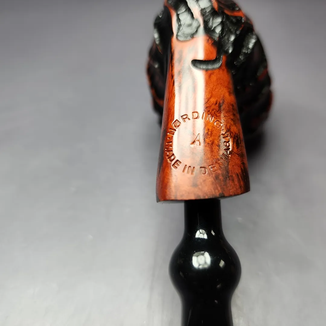 Nording Abstract Partially Rusticated Freehand Estate Briar Pipe, Unsmoked - Image 8