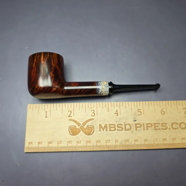 J Mouton Smooth Opera w/ Fossilized Whale Spine Handmade Briar Pipe, New - Image 8