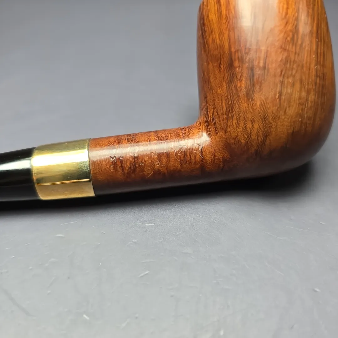 Dunhill 1968 Root Briar 263 w/ 9K Gold Billiard Estate Briar Pipe, English Estates - Image 8