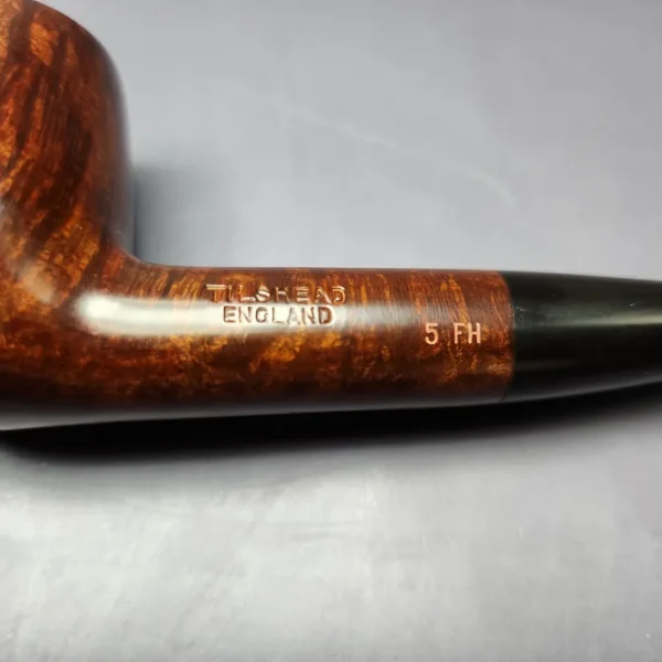 James Upshall Tilshead Group 5 Smooth Billiard Estate Briar Pipe, Unsmoked - Image 8