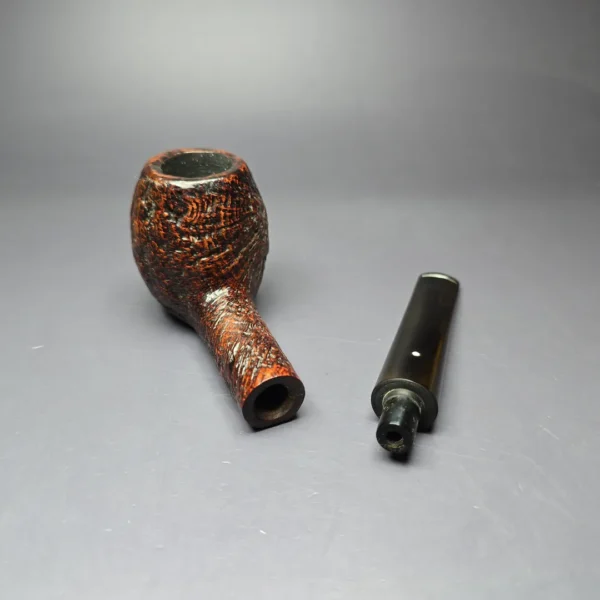 Dunhill 1956 Shell Briar ODA 806 Sandblasted Apple Estate Briar Pipe, English Estates - Image 8