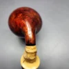 HS Studio Smooth Tomato w/ Bamboo & Boxwood Estate Briar Pipe, Unsmoked - Image 8
