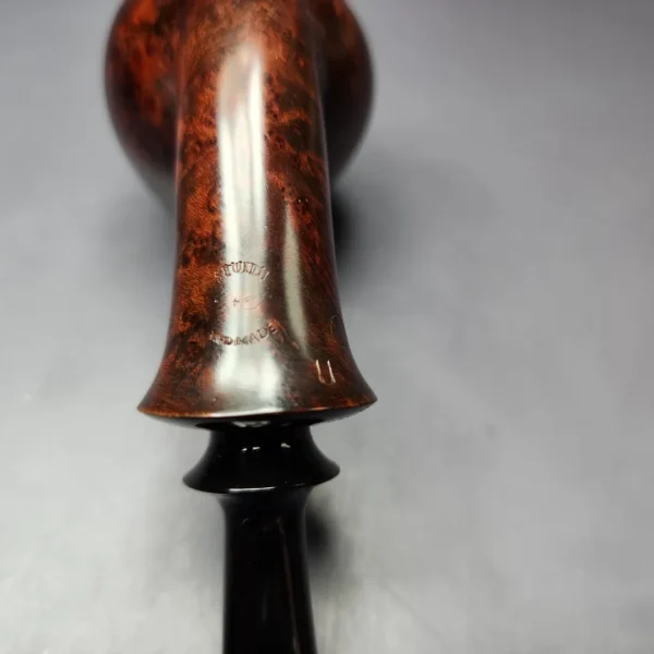 HS Studio Smooth Bent Egg w/ Reverse Calabash Estate Briar Pipe, Unsmoked - Image 8